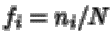 $\displaystyle f_i = n_i/N$